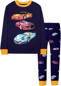 img 4 attached to Excavator Pajamas: Stylish and Comfortable Sleepwear for Toddler Boys