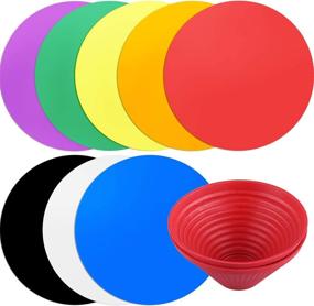 img 4 attached to 🌈 SIQUK Multi-Purpose Coasters Gripper – Vibrant Multicolor Set