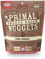 🐶 primal freeze dried dog food nuggets: 5.5 oz pork - made in usa, grain-free complete raw diet - ideal as a topper/mixer! logo