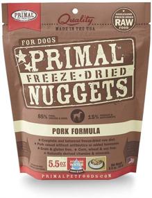 img 2 attached to 🐶 Primal Freeze Dried Dog Food Nuggets: 5.5 oz Pork - Made in USA, Grain-Free Complete Raw Diet - Ideal as a Topper/Mixer!