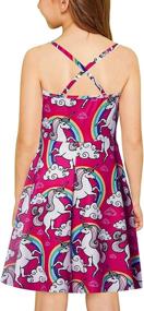 img 1 attached to 🌸 RAISEVERN Girls Sundress: Cute Floral Summer Cami Dress with Backless Cross Straps - Size 4-13