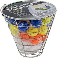 🏌️ golf practice balls - jef world of golf gifts and gallery, inc. (pack of 42 multi-colored balls) logo