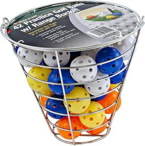 img 2 attached to 🏌️ Golf Practice Balls - Jef World of Golf Gifts and Gallery, Inc. (Pack of 42 Multi-Colored Balls)