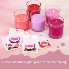 img 1 attached to 🕯️ Vibrant Color Candle Making Dye Kit: Easy-to-Melt Chips for Paraffin and Soy Wax Molds - Non-Toxic DIY Craft Supplies, 0.1oz Per Bag