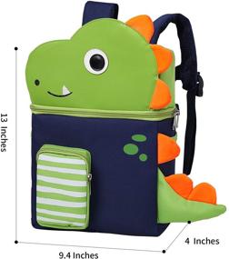 img 2 attached to 🦕 Dinosaur-themed Toddler Backpack for Kindergarten School: A Fun & Functional Choice