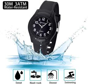img 2 attached to Waterproof Analog Learning Wristwatches for Girls: Stylish and Functional Timepieces