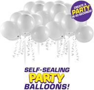 🎈 bunch o balloons party balloons refill 4 pack - white: celebrate with effortless balloon filling! logo