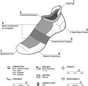 img 3 attached to Оптимизированные хлопковые 🧦 атлетические 6-пак с амортизацией для лучшей производительности