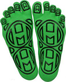 img 3 attached to 🧦 Mato & Hash 5-Toe Exercise Barefoot Feel Yoga Toe Socks: Optimal Grip for Enhanced Performance