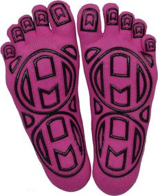 img 2 attached to 🧦 Mato & Hash 5-Toe Exercise Barefoot Feel Yoga Toe Socks: Optimal Grip for Enhanced Performance