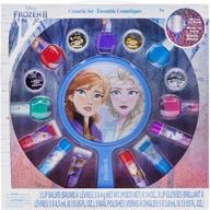 💅 disney frozen 2 - townley girl non-toxic peel-off natural safe quick dry nail polish, lip gloss, and mirror set for kids toddlers girls, ages 3+ (16 pieces) ideal for parties, sleepovers & makeovers logo