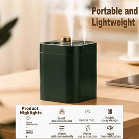 img 1 attached to 🌿 Fanximan Mini Battery Powered Cordless Humidifier - Portable Wireless Plant Humidifier, USB Rechargeable Compact Humidifier for Baby, Bedroom, Travel, Office