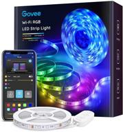 govee smart led strip lights, 16.4ft wifi led lights compatible with alexa and google assistant, rgb color changing, 16 million colors with app control and music sync for home, kitchen, tv, party логотип