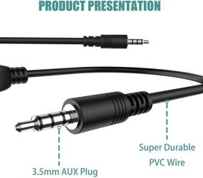 img 2 attached to 🎧 USB to Aux Audio Adapter, Eanetf 3.5mm Male to USB Female Adapter for Car Music Playback via U-Disk - Compatible with 3.5mm AUX Ports with Audio Decoding Function - 2 Pack