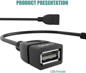 img 3 attached to 🎧 USB to Aux Audio Adapter, Eanetf 3.5mm Male to USB Female Adapter for Car Music Playback via U-Disk - Compatible with 3.5mm AUX Ports with Audio Decoding Function - 2 Pack