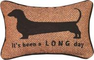 🛍️ shop now for the manual 12.5 x 8.5-inch decorative embroidered word pillow 'it's been a long day'! logo