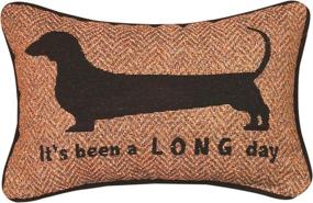 img 1 attached to 🛍️ Shop Now for the Manual 12.5 x 8.5-Inch Decorative Embroidered Word Pillow 'It's Been a Long Day'!