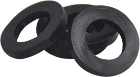 img 4 attached to 🚿 DANCO 3-Pack Leak-Preventing Showerhead Gasket - Black, 3/8-Inch x 3/4-Inch, Model 80925