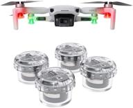 anbee rc drone night flight light 3-modes switch, drone strobe lights flash lamp [4-piece] compatible with dji mavic air 2, air 2s, mini 2, mini se, mavic pro, x8se, autel evo, hs720 drone logo