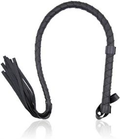 img 1 attached to 🐎 Premium 35-Inch Riding Crop - Yigao Rubber Whip for Equestrian Horse Whip