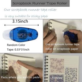 img 2 attached to 🖌️ Vintage DIY Junk Journal Supplies: 360 Sheets for Drawing, Writing, and Crafting + 1 Scrapbook Runner Tape Roller | Perfect Decorative Set for Bullet Journaling, Scrapbooking, Stationery, and Diaries