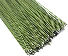 img 3 attached to 🌿 Dark Green Stem Wire Floral Wire 14Inch 26 Gauge - 200 Pcs/Pack: High-quality Floral Crafts Wire