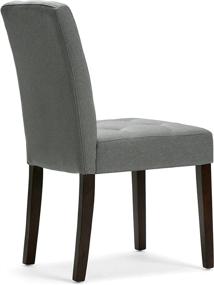 img 1 attached to 🪑 Simplify Your Dining Experience with the SIMPLIHOME Andover Dining Chair in Satin Cream - 19 inch