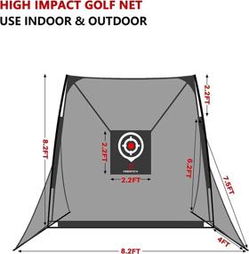 img 1 attached to ⛳️ FRANKTECH Heavy Duty Golf Practice Net with Chipping Target - Perfect for Backyard Driving Practice