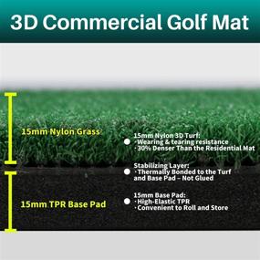 img 2 attached to ⛳️ FRANKTECH Heavy Duty Golf Practice Net with Chipping Target - Perfect for Backyard Driving Practice