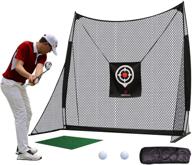 ⛳️ franktech heavy duty golf practice net with chipping target - perfect for backyard driving practice logo