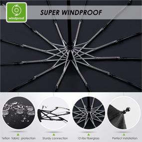 img 3 attached to ☂️ Portable Folding Travel Umbrella with Windproof Design