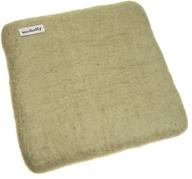 🧶 woolbuddy xl needle felting mat: handmade eco friendly beige woolen needle felting pad - enhanced felting base logo