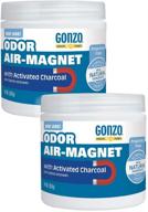 🌬️ gonzo natural magic odor air-magnet with activated charcoal - 14 ounce (2 pack) - smoke odor eliminator for car, closet, bathroom, and pet area - captures and absorbs smoke odors logo