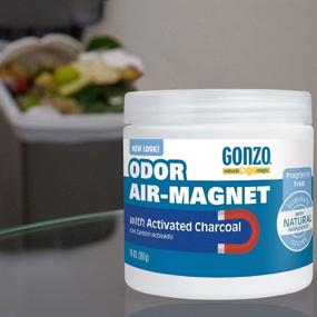 img 2 attached to 🌬️ Gonzo Natural Magic Odor Air-Magnet with Activated Charcoal - 14 Ounce (2 Pack) - Smoke Odor Eliminator for Car, Closet, Bathroom, and Pet Area - Captures and Absorbs Smoke Odors