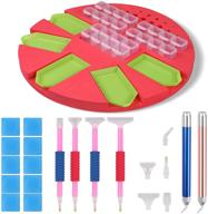 💎 complete diamond painting tray organizer with 51 pcs accessories: 5 trays, 24 containers, 2 led drill pens logo