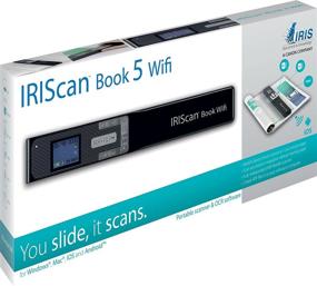 img 1 attached to 📸 IRISCan Book 5 Wifi Wand Portable Scanner - Ultra Fast Sheet Fed Scanner with Lithium Battery, Scan to PDF/Word/Excel/JPG with a Single Click, Full OCR Support for 138 Languages, SD Card Compatibility, PC-Free Operation - Black-458947