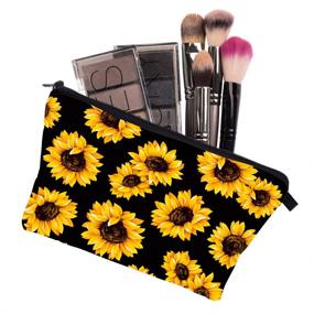 img 2 attached to Sunflower Cosmetic Adorable Water Resistant Toiletry