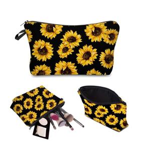 img 3 attached to Sunflower Cosmetic Adorable Water Resistant Toiletry