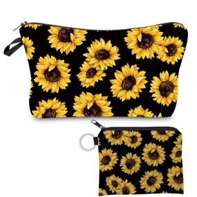 img 4 attached to Sunflower Cosmetic Adorable Water Resistant Toiletry