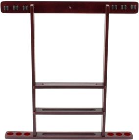 img 2 attached to 🎱 GSE Games & Sports Expert Billiard Pool Cue Stick Wall Mount Rack - Available in 3 Color Options