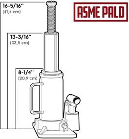 img 2 attached to 🔋 Powerbuilt 647501 Heavy Duty 12-Ton Bottle Jack: Ultimate Lifting Solution for Heavy Loads