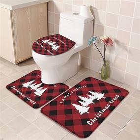 img 1 attached to Christmas Bathroom Decorations Absorbent U Shaped Home Decor