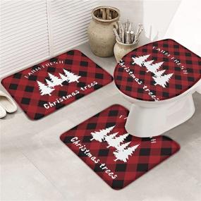 img 3 attached to Christmas Bathroom Decorations Absorbent U Shaped Home Decor