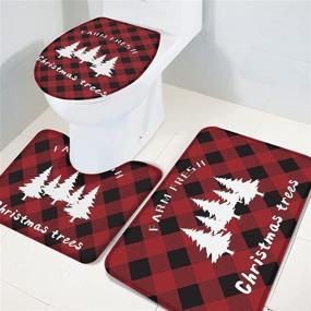 img 2 attached to Christmas Bathroom Decorations Absorbent U Shaped Home Decor