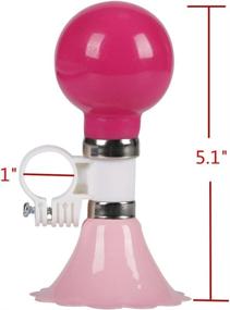 img 3 attached to 🚲 Kids Bike Horn Children Bicycle Bell for Girls or Boys - Pink