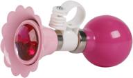 🚲 kids bike horn children bicycle bell for girls or boys - pink logo