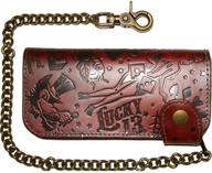 lucky 13 roller wallet antique logo