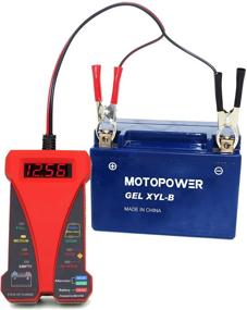 img 1 attached to 🔋 MOTOPOWER MP0514C 12V Цифровой тестер аккумулятора Вольтметр и анализатор зарядной системы - ЖК-дисплей и индикация LED в красной резиновой краске: Полный обзор