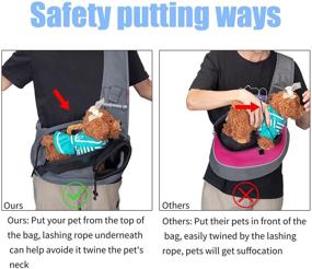 img 1 attached to 🐶 Wakytu Pet Dog Sling Carrier: Comfy Adjustable Puppy Sling Bag for Small Cats/Dogs - Perfect for Outdoor Travel