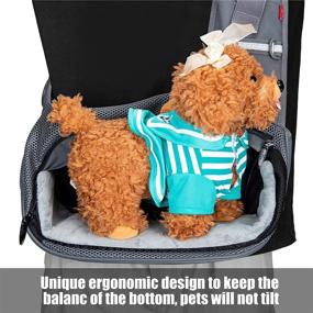 img 2 attached to 🐶 Wakytu Pet Dog Sling Carrier: Comfy Adjustable Puppy Sling Bag for Small Cats/Dogs - Perfect for Outdoor Travel